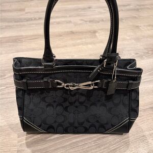 Coach Black Signature Shoulder Bag